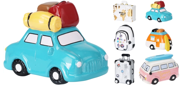 Dětská pokladnička kufřík/auto