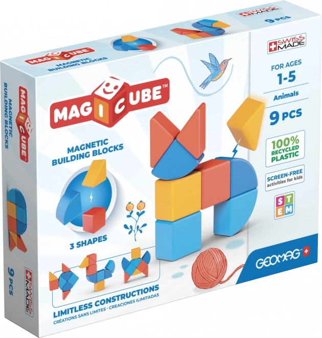 Geomag magicube shapes – magnetická stavebnice 9 dílků