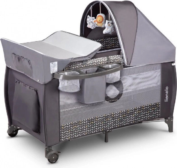 Cestovní postýlka Sven Plus od Lionelo – Grey