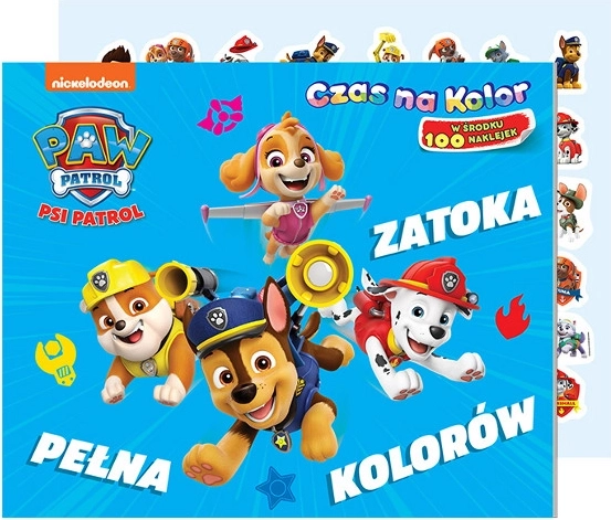Tlapková patrola: Čas na barvy 1 – Zátoka plná barev – omalovánky s nálepkami
