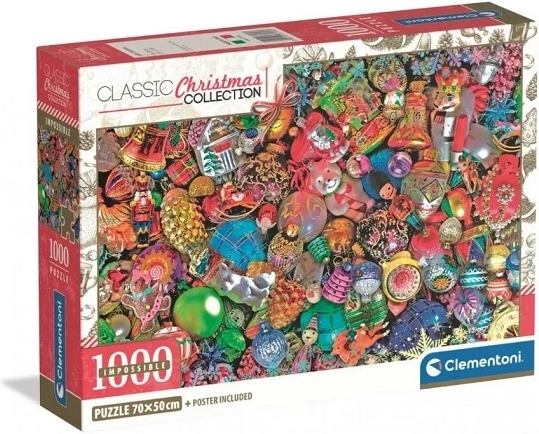 Clementoni Impossible puzzle 1000 dílků – Christmas Collection Jolly Christmas