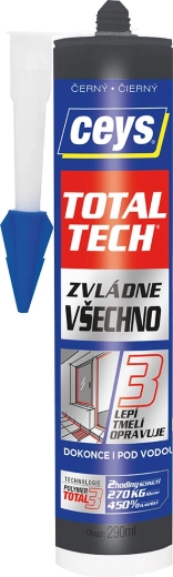 Univerzální lepidlo a tmel 290 ml černý CEYS TOTAL TECH