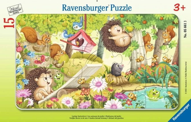 Dětské puzzle Ravensburger Zahrada 15 dílků