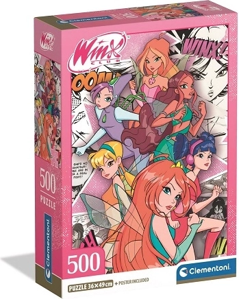 Clementoni puzzle Winx Club 500 dílků compact