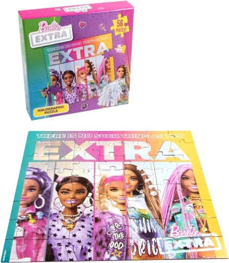Barbie holografické puzzle 56 dílků