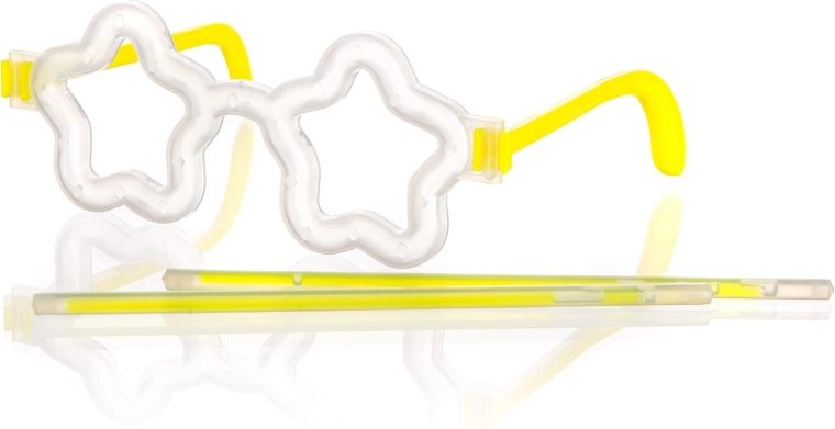 Svítící hvězdičkové brýle s 2 fluorescenčními náramky 20 cm MY PARTY