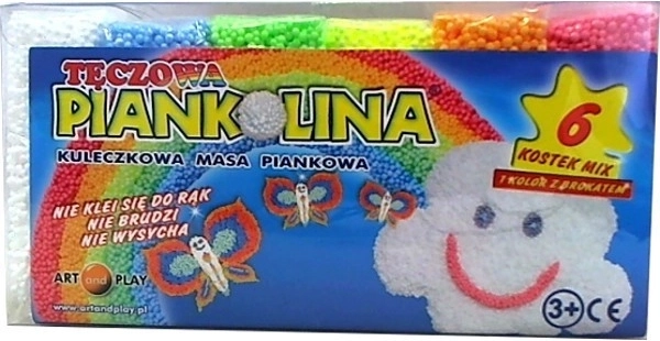 Art And Play pěnová modelína – 6 duhových barev