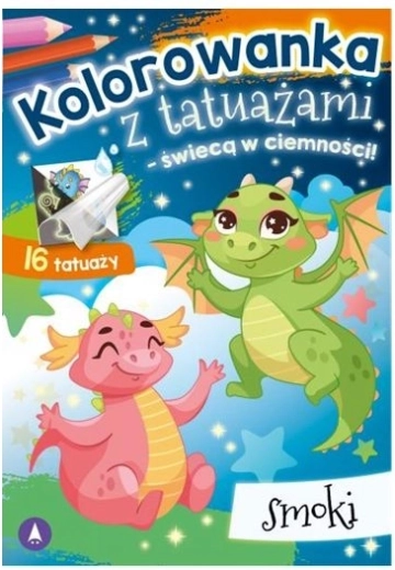 Omalovánky se svítícími tetováními ve tmě – Draci