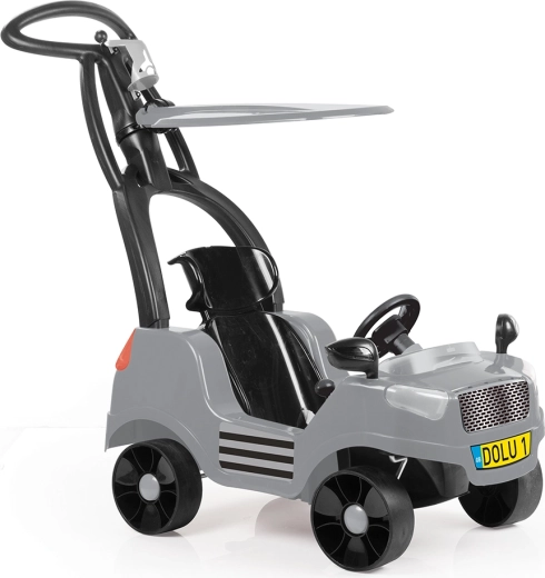 Odrážedlo 4v1 s vodicí rukojetí a stříškou DOLU Baby Evolution Car