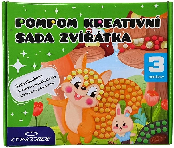 Pompom kreativní sada zvířátka