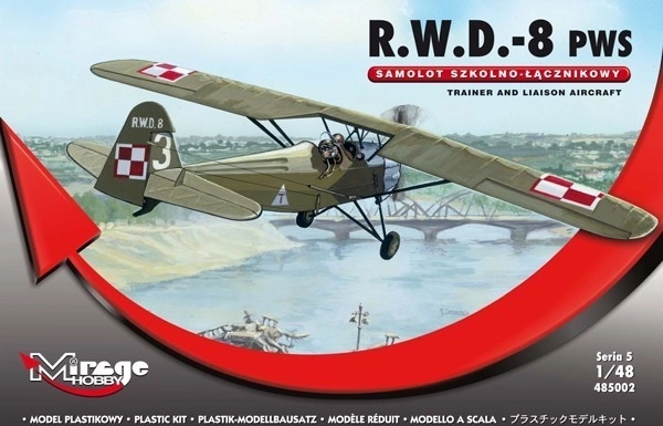 Plastikový model letounu RWD-8 PWS