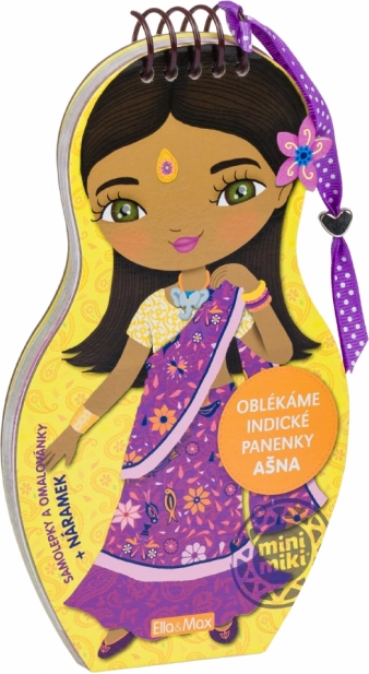 Omalovánky Oblékáme Indické Panenky Ašna