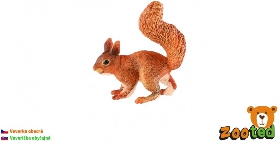 Plastová figurka veverky 9 cm
