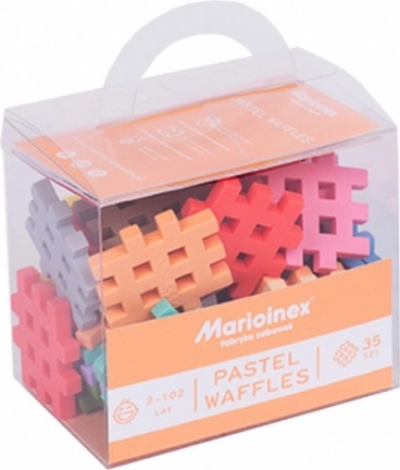 Kostičky Waffle Mini Pastel 35 dílů