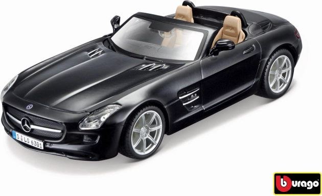 Bburago Mercedes-Benz SLS AMG Roadster 1:32 černá metalíza