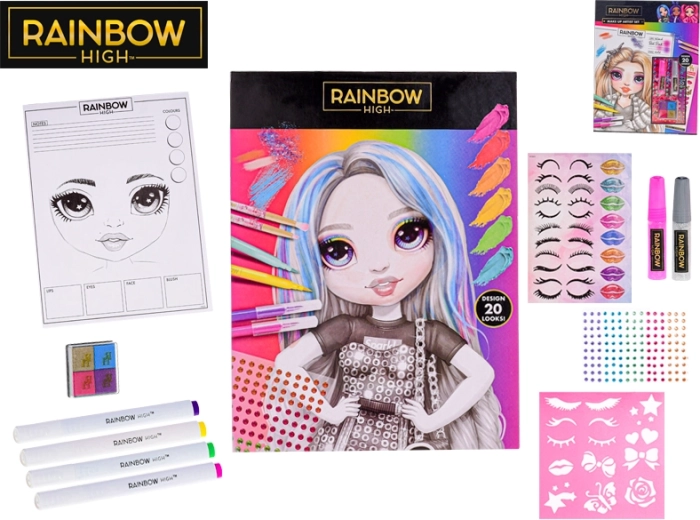 Módní kreativní sada Rainbow High - 1 kus