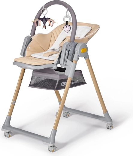 Jídelní židlička a lehátko 2v1 KINDERKRAFT Lastree Wood Premium