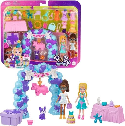 Polly Pocket narozeninová oslava s panenkami a doplňky