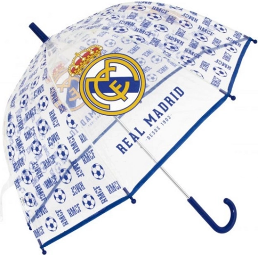 Průhledný dětský deštník Real Madrid