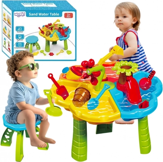 Woopie vodní a pískový stolek 2v1 s židličkou