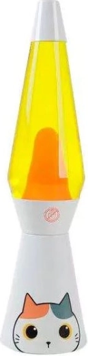 Lávová lampa bílá kočka