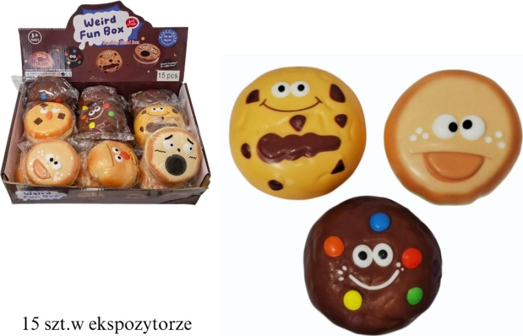 Mačkací donut s obličejem