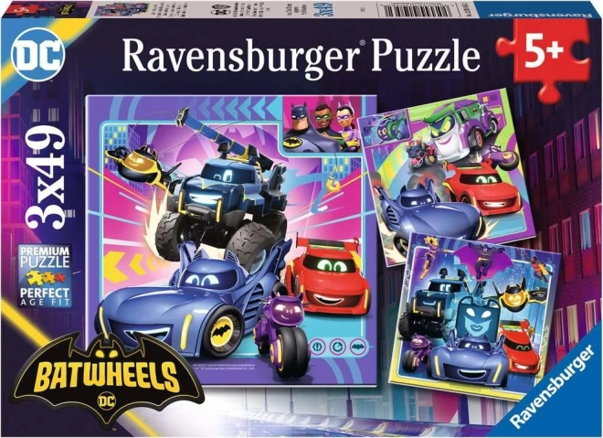 Puzzle RAVENSBURGER Batwheels 3×49 dílků