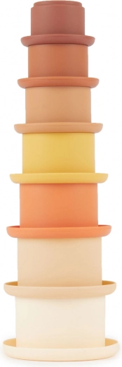 Silikonové stohovací kelímky Bieco Chocolate Bliss