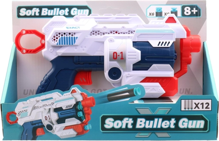 Plastová pistole se střelkami pro děti 28,5 cm