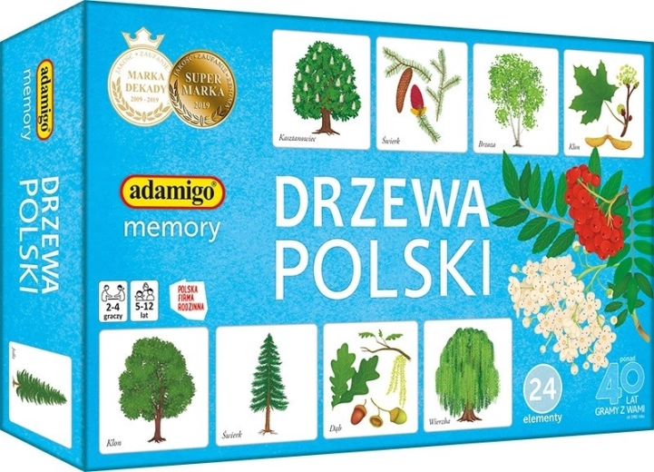 Pexeso stromy Polska Adamigo
