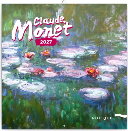 Poznámkový kalendář Claude Monet 2027, 30 × 30 cm