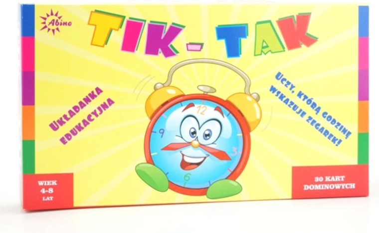 Skládačka Tik Tak – domino pro učení hodin