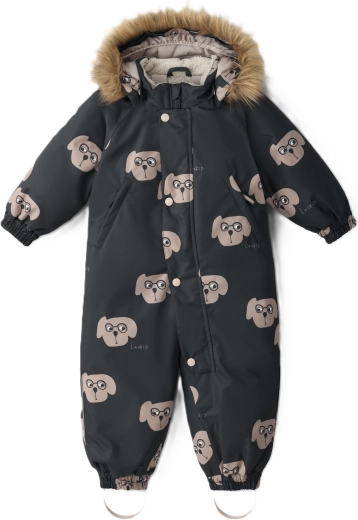 LEOKID zimní kombinéza Hero Charcoal Puppy velikost 110