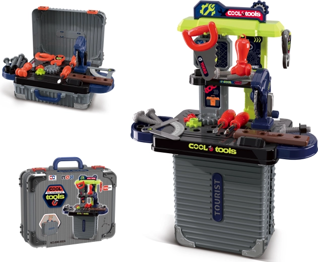 2v1 malý kufřík a dětská dílna s nářadím