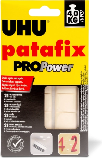 Patafix PROPower bílá lepicí guma, 21 ks