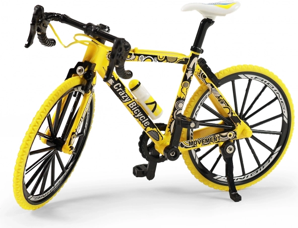 Mini horské kolo žluté 20 cm
