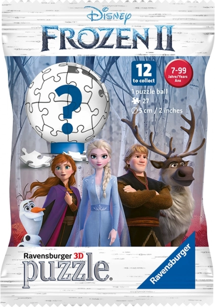 Ravensburger 3D Puzzle Ball Frozen 2 s překvapením (27 dílků)