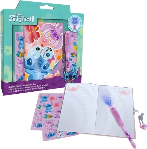 Dárková sada tajné pero, notes a samolepky Lilo a Stitch