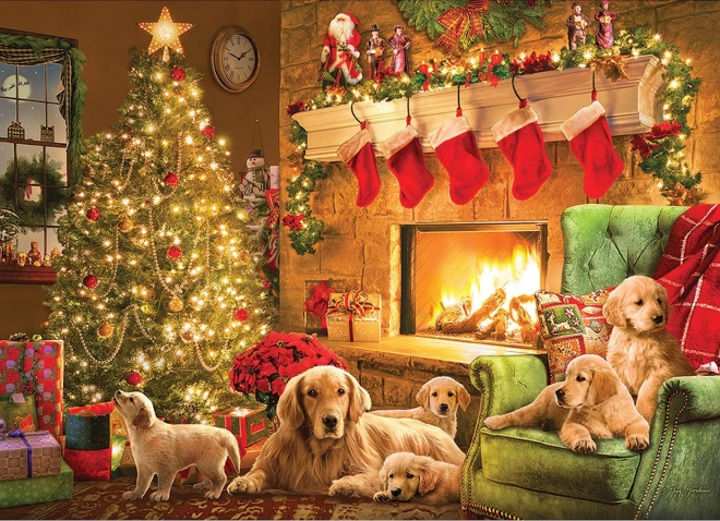 Cobble Hill puzzle Útulný krb 1000 dílků