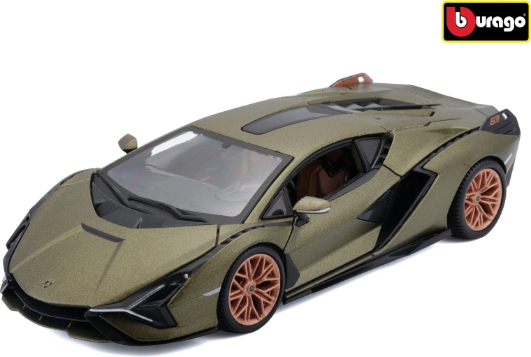 Bburago Lamborghini Sián FKP 37 v měřítku 1:24 matně zelený