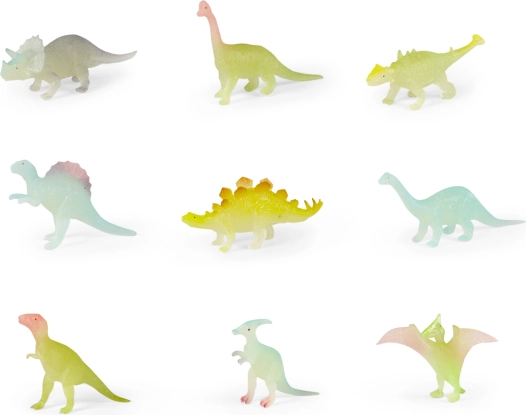 Neonoví Dinosauři Svítící ve Tmě