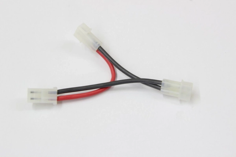 Y kabel k baterii AMP se silikonovým vodičem a pozlacenými kontakty
