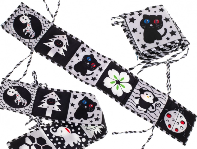 Kontrastní senzomotorická knížka pro děti