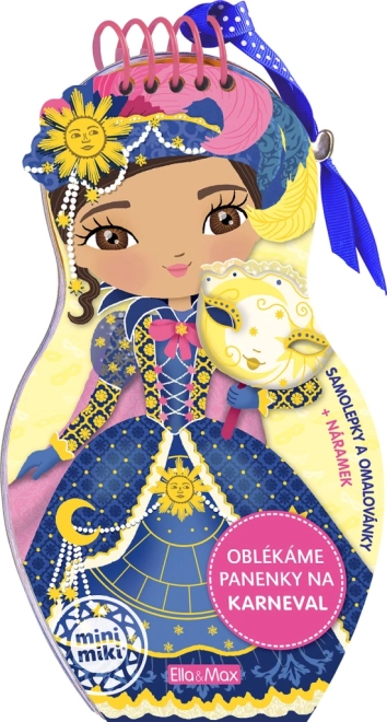 Omalovánky Oblékáme panenky na karneval