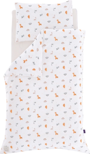 Träumeland jersey povlečení dinolino allover 100 × 135 cm + 40 × 60 cm