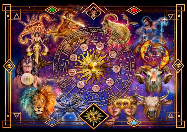 Dřevěné puzzle Zvěrokruh 4000 dílků od WOODEN CITY