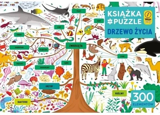 Kniha a puzzle: strom života 300 dílků