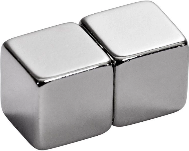 Neodymový magnet kostka 10 × 10 × 10 mm (2 ks)