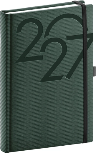 Notique dennÍ diář Ajax 2027 zelený 15 × 21 cm
