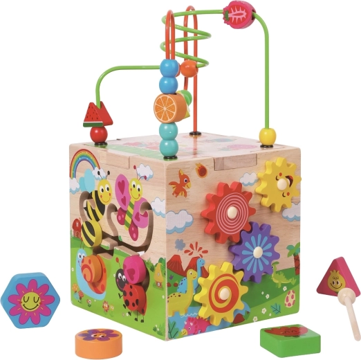 2Kids Toys motorická kostka s labyrintem veselá zvířátka